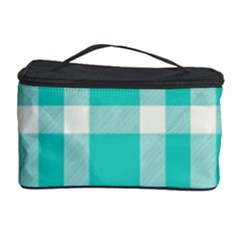 Turquoise Small Plaids  Cosmetic Storage by ConteMonfrey