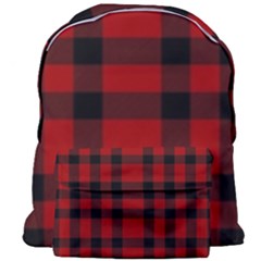 Red And Black Plaids Giant Full Print Backpack by ConteMonfrey