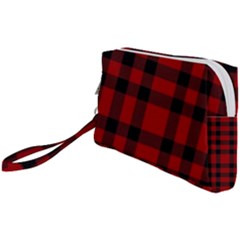 Red And Black Plaids Wristlet Pouch Bag (small) by ConteMonfrey