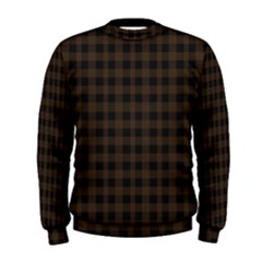 Brown And Black Small Plaids Men s Sweatshirt by ConteMonfrey