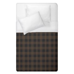 Brown And Black Small Plaids Duvet Cover (single Size) by ConteMonfrey