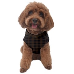 Brown and black small plaids Dog Sweater