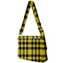 Yellow Plaids Straight Full Print Messenger Bag (L) View2