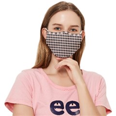 Purple Black Small Plaids Fitted Cloth Face Mask (adult) by ConteMonfrey