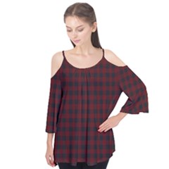 Black red small plaids Flutter Tees