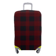 Dark Red Classic Plaids Luggage Cover (small) by ConteMonfrey