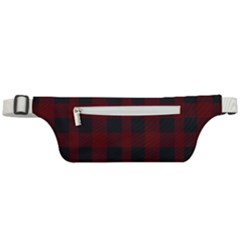 Dark Red Classic Plaids Active Waist Bag by ConteMonfrey