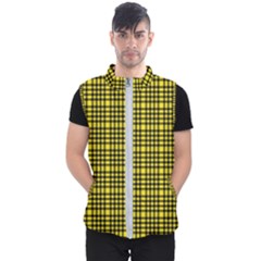 Yellow Small Plaids Men s Puffer Vest by ConteMonfrey