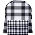 Black White Plaids  Giant Full Print Backpack View1