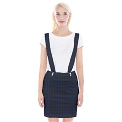 Black And Blue Classic Small Plaids Braces Suspender Skirt by ConteMonfrey