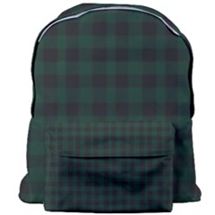 Black And Dark Green Small Plaids Giant Full Print Backpack by ConteMonfrey