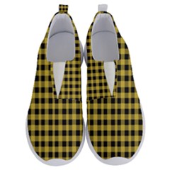 Black And Yellow Small Plaids No Lace Lightweight Shoes by ConteMonfrey