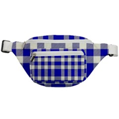 Blue Plaids Bic Big Plaids Fanny Pack by ConteMonfrey