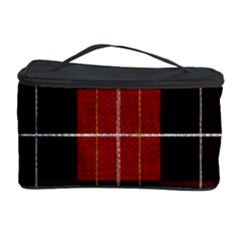 Modern Red Plaids Cosmetic Storage by ConteMonfrey