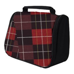 Modern Red Plaids Full Print Travel Pouch (small) by ConteMonfrey
