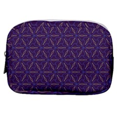 Background Pattern Texture Purple Make Up Pouch (small) by Wegoenart