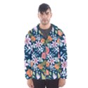 Flowers Flower Flora Nature Floral Background Painting Men s Hooded Windbreaker View1