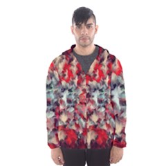 Mirror Fractal Men s Hooded Windbreaker by Sparkle