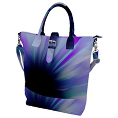 Mirror Fractal Buckle Top Tote Bag by Sparkle