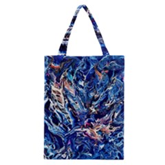 Cobalt Delta Classic Tote Bag by kaleidomarblingart