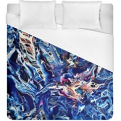 Cobalt Delta Duvet Cover (king Size) by kaleidomarblingart