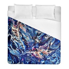 Cobalt Delta Duvet Cover (full/ Double Size) by kaleidomarblingart