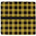 Black and yellow small plaids Seat Cushion View4