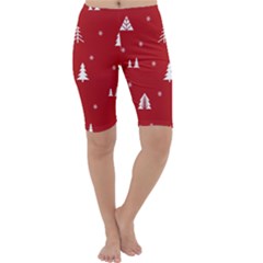 Abstract-cute-christmas Seamless Cropped Leggings  by nateshop