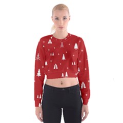 Abstract-cute-christmas Seamless Cropped Sweatshirt by nateshop