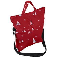 Abstract-cute-christmas Seamless Fold Over Handle Tote Bag by nateshop