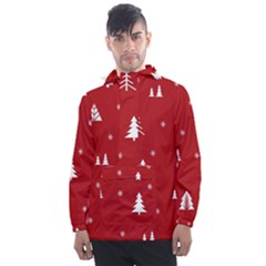 Abstract-cute-christmas Seamless Men s Front Pocket Pullover Windbreaker by nateshop