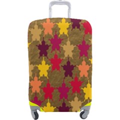 Abstract-flower Gold Luggage Cover (large) by nateshop