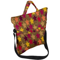 Abstract-flower Gold Fold Over Handle Tote Bag by nateshop