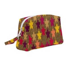 Abstract-flower Gold Wristlet Pouch Bag (medium)