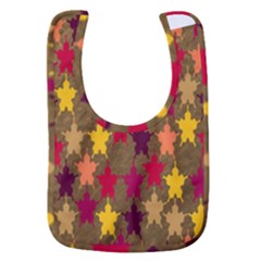 Abstract-flower Gold Baby Bib by nateshop