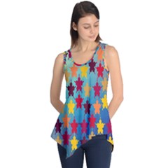 Abstract-flower,bacground Sleeveless Tunic by nateshop