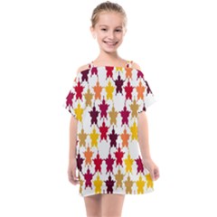 Abstract-flower Kids  One Piece Chiffon Dress by nateshop