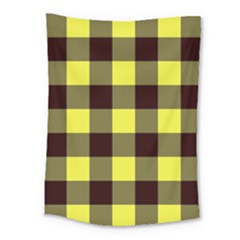 Black And Yellow Plaids Medium Tapestry by ConteMonfrey