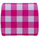 Pink and white plaids Back Support Cushion View1