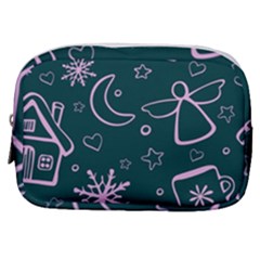 Background-cute Christmas Make Up Pouch (small) by nateshop