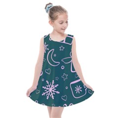 Background-cute Christmas Kids  Summer Dress
