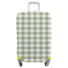 Green Tea White Small Plaids Luggage Cover (medium) by ConteMonfrey