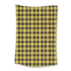 Black And Yellow Small Plaids Small Tapestry by ConteMonfrey