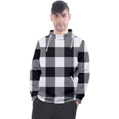 Black And White Classic Plaids Men s Pullover Hoodie by ConteMonfrey