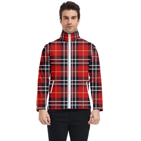 Black, White And Red Classic Plaids Men s Bomber Jacket by ConteMonfrey