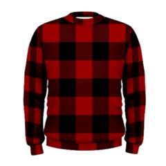 Red And Black Plaids Men s Sweatshirt by ConteMonfrey