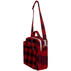 Red And Black Plaids Crossbody Day Bag by ConteMonfrey