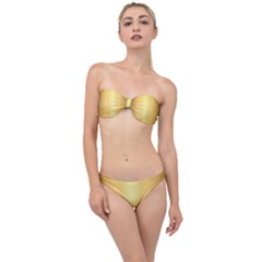 Background-gold Classic Bandeau Bikini Set by nateshop