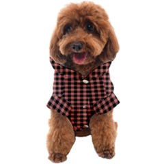 Straight Black Pink Small Plaids  Dog Coat by ConteMonfrey