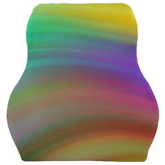 Background-rainbow Car Seat Velour Cushion  by nateshop